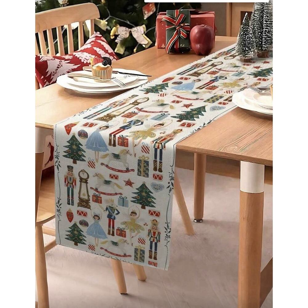Christmas Nutcracker Table Runner 13 X 72” New